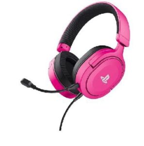 🎧Trust Gaming GXT 498P Forta Cascos PS5 Licencia Oficial para Playstation 5, Drivers de 50 mm, Audio 3D, Diadema Regulable, Micrófono Extraíble, Cable de 1.2 m